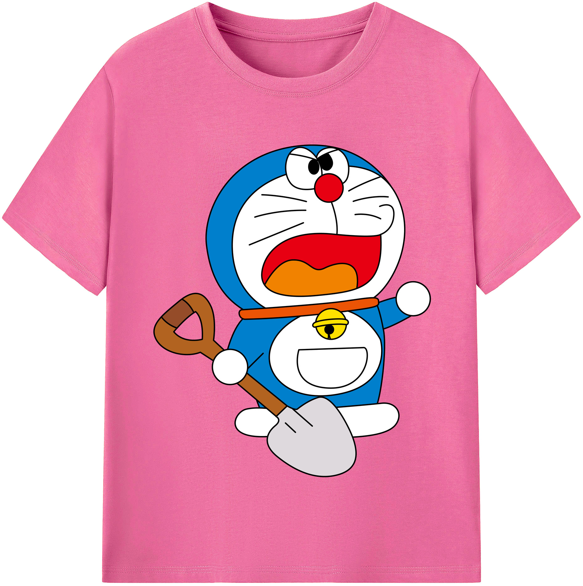 （画像用） ドラえもん Doraemon レディースカジュアルプリントTシャツ（綿100％）